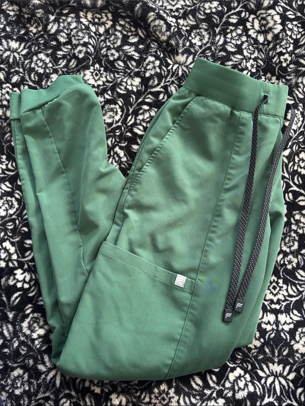 Fabletics Kids Forest Green Drawstring Joggers